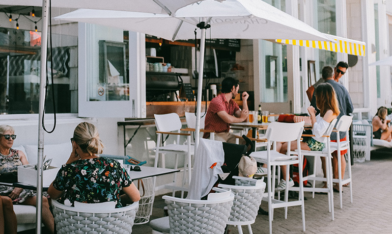outside restaurant