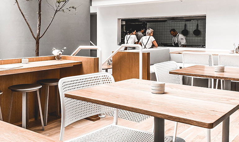 inside the restaurant